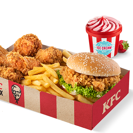 Zinger Box + Deluxe Ice Cream (kicsi)