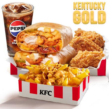 Kentucky Gold Wrapper Box with Kentucky Gold Fries - price, promotions, delivery