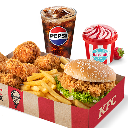 Zinger Box + Deluxe Ice Cream (kicsi)