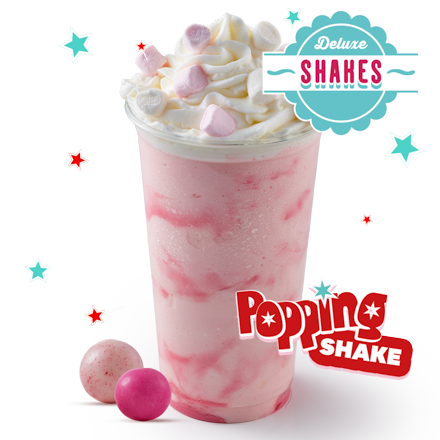 Popping Bubble Gum Shake XL- with Whipped Cream & Marshmallow