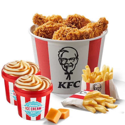 15 Hot Wings Kosár + 2 Kis Deluxe Ice Cream