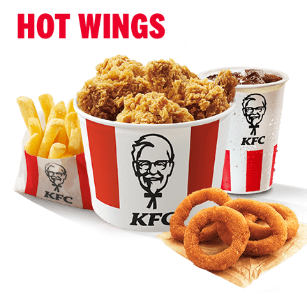 Kosár Menü - Hot Wings + 4 Hagymakarika - ár, akciók, kézbesítés