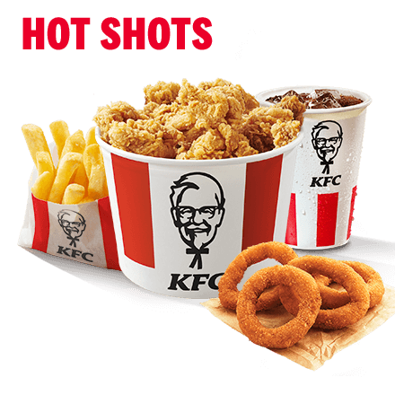 Bucket Meal - Hot Shots + 4 Onion Rings