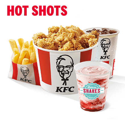 Bucket Meal - Hot Shots + Shake