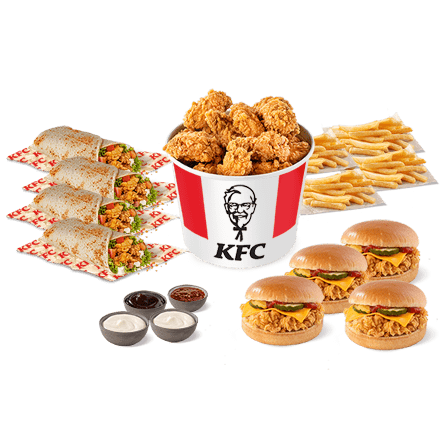 KFC MultiBox 4 Főre - ár, akciók, kézbesítés