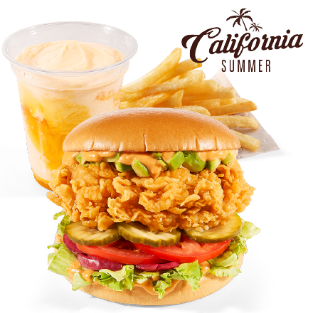California Burger Meal with California Shake