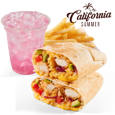 California Burrito Meal with California Soda