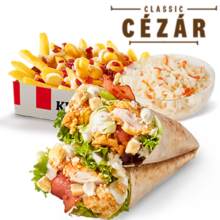 Cézár Wrap Menü - Cézár Burgonyával