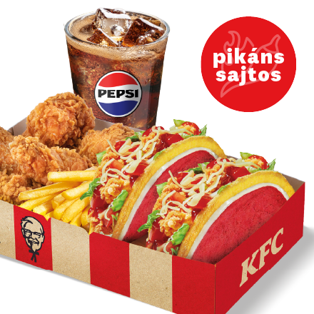 Dos Tacos Pikáns Sajtos Box