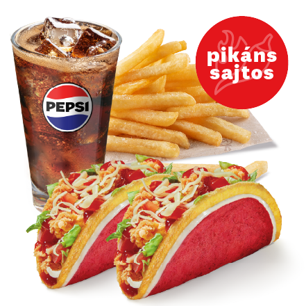 Dos Tacos Pikáns Sajtos Menü - ár, akciók, kézbesítés
