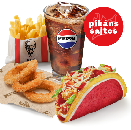 Taco Pikáns Sajtos Snack Box és újratölthető üdítő