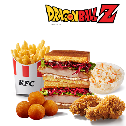 Teriyaki Katsu Sando Menü + 4 Sajtgolyó + 2 Hot Wings