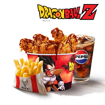 Teriyaki Hot Wings Bucket for One + Refill Drink