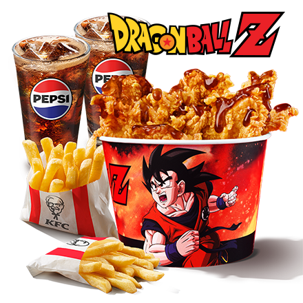Teriyaki Strips Bucket + 2 Fries + 2 Refill