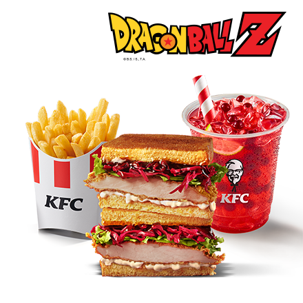 Teriyaki Katsu Sando Meal with Bubble Tea