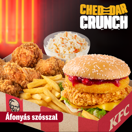 Cheddar Crunch Burger Cranberry Box + Coleslaw