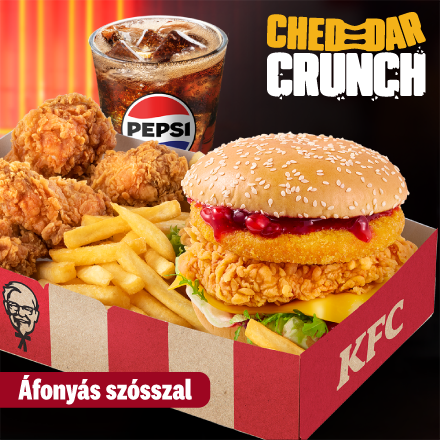 Cheddar Crunch Burger Cranberry Box