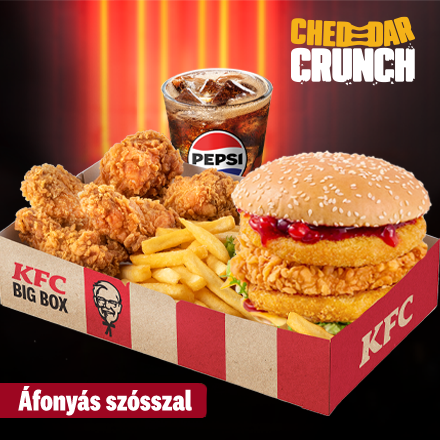 Double Cheddar Crunch Burger Cranberry Box