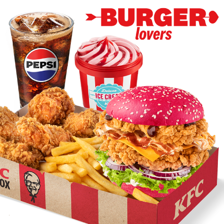 Double Grander Lover Box + Deluxe Ice Cream of your choice (Small)