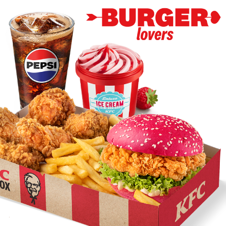 Zinger Lover Box + Deluxe Ice Cream of your choice (Small)