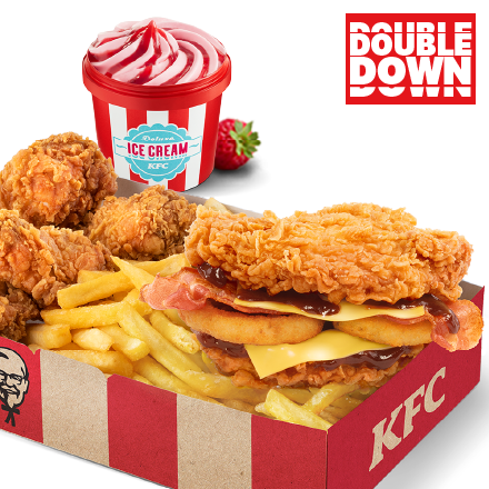 Double Down Box + Deluxe Ice Cream (kicsi)