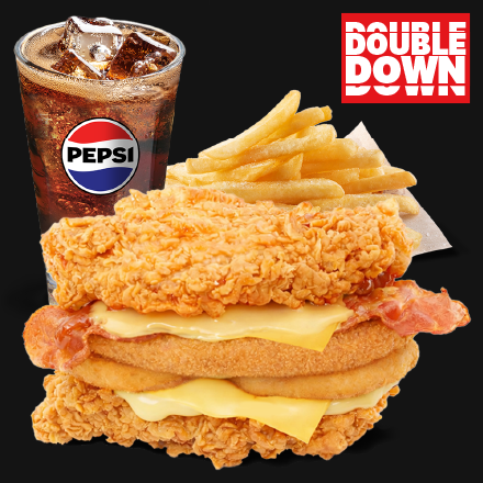 Double Down Gold Meal + Coleslaw