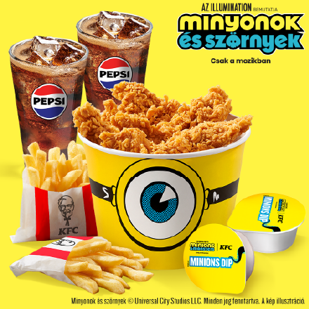 Minions Bucket + 2 Small Fries + 2 Refill