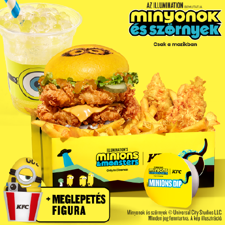 Minions Double Burger Box with Minions Soda