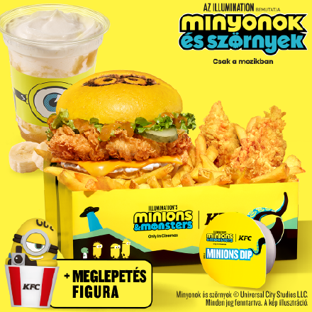 Minions Burger Box with Minions Shake
