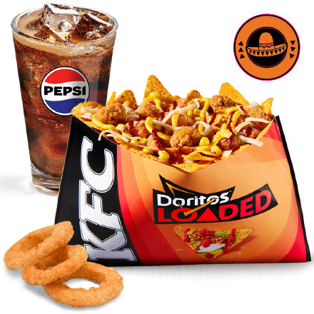 Loaded Doritos Tex-Mex Menü + 4 Hagymakarika