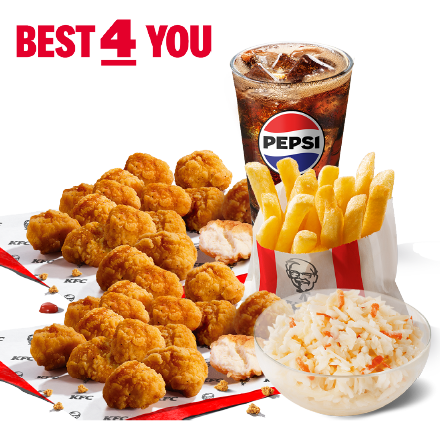 Best4You 2xPopcorn Csirke + Káposztasaláta