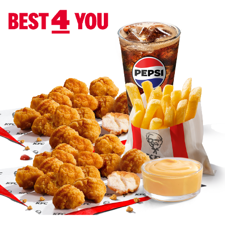 Best4You 2x Popcorn Csirke + Szósz