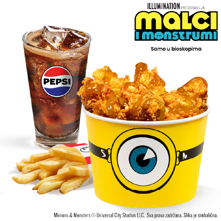 Minions Kofica za jednu osobu Meni - cena, promocije, dostava