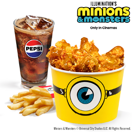 Minions Bucket for one Menu - price, promotions, delivery