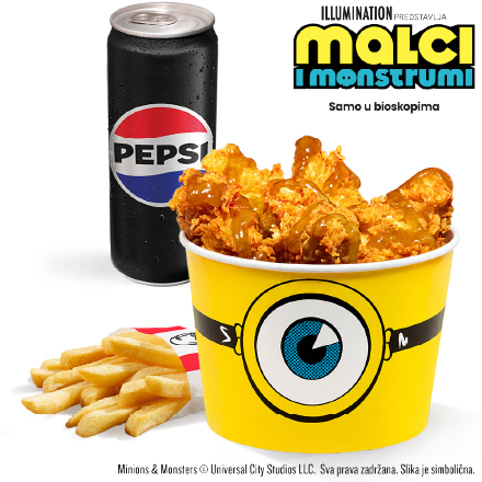 Minions Kofica za jednu osobu Meni
