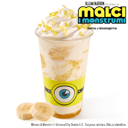 Minions shake sa šlagom i mrvicama 500ml