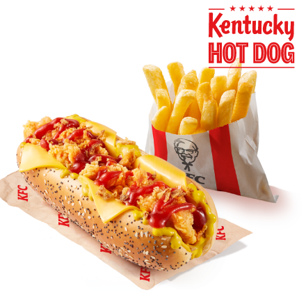 Hot Dog + pomfrit