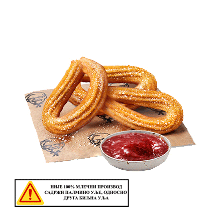 3 Churrosa s prelivom od jagode