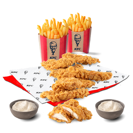 08. 8x Strips, 2x srednji pomfrit, sos