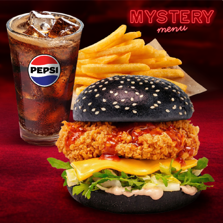 Mystery Burger meni