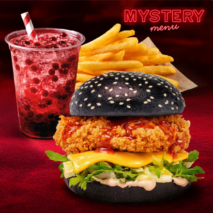 Mystery Burger meni sa Bubble Soda