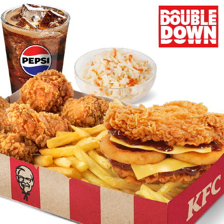 Double Down Box + Coleslaw