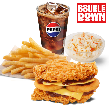 Double Down meni + Coleslaw - cena, promocije, dostava