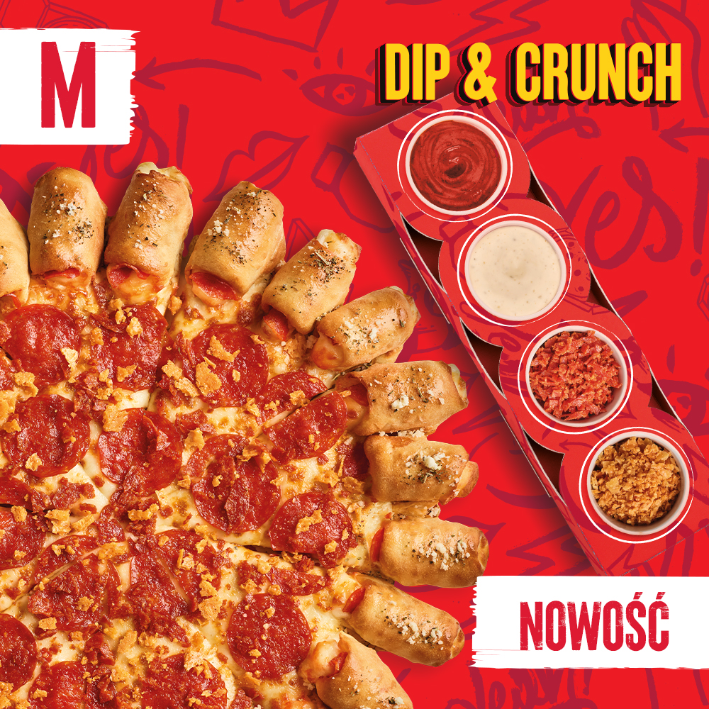 ŚREDNIA SUPER CRUNCHY PEPPERONI DIP & CRUNCH - sprawdź w Pizza Hut