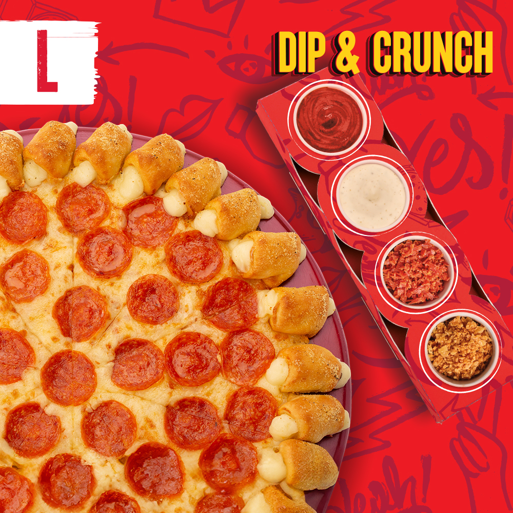 LARGE DIP & CRUNCH CHEESY BITES PIZZA - sprawdź w Pizza Hut