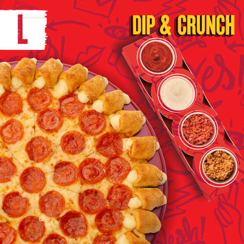 DUŻA DIP & CRUNCH CHEESY BITES PIZZA