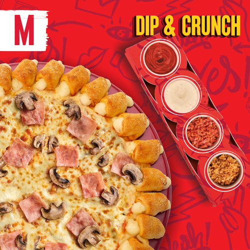 ŚREDNIA DIP & CRUNCH CHEESY BITES PIZZA