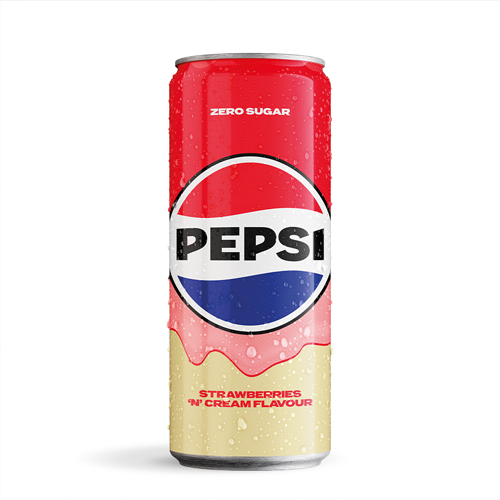 PEPSI STRAWBERRIES 'N' CREAM PUSZKA 330ML