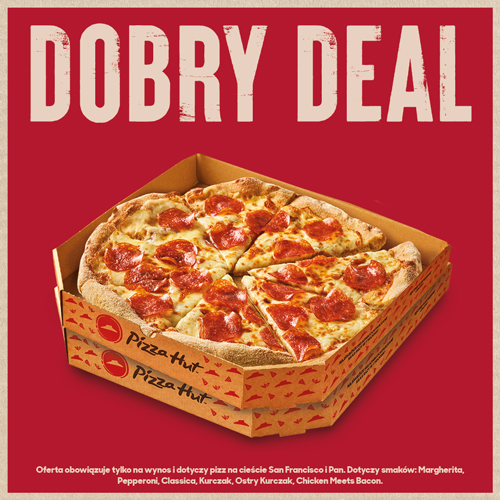 PROMOCJE TAKE IT EASY DWIE ŚREDNIE PIZZE ZA 54,99 ZŁ w PizzaHut