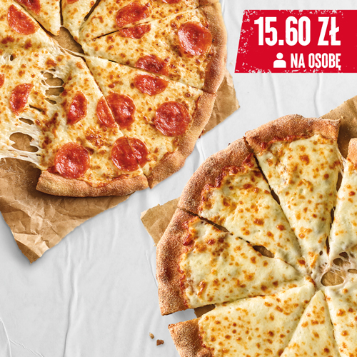 PROMOCJE 2 X DUŻA PIZZA DLA 5 OSÓB w PizzaHut